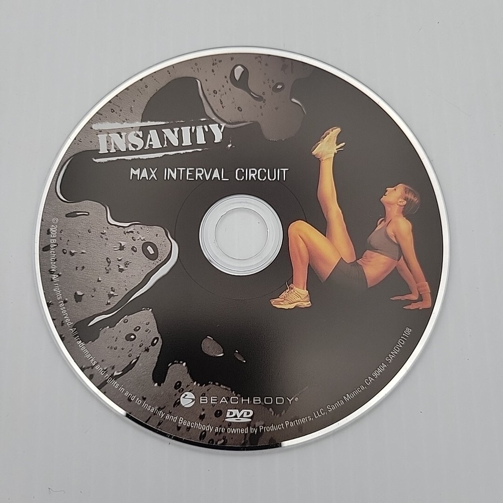 Beachbody Insanity Max Interval Circuit Replacement DVD Workout 2009 SANDVD1108